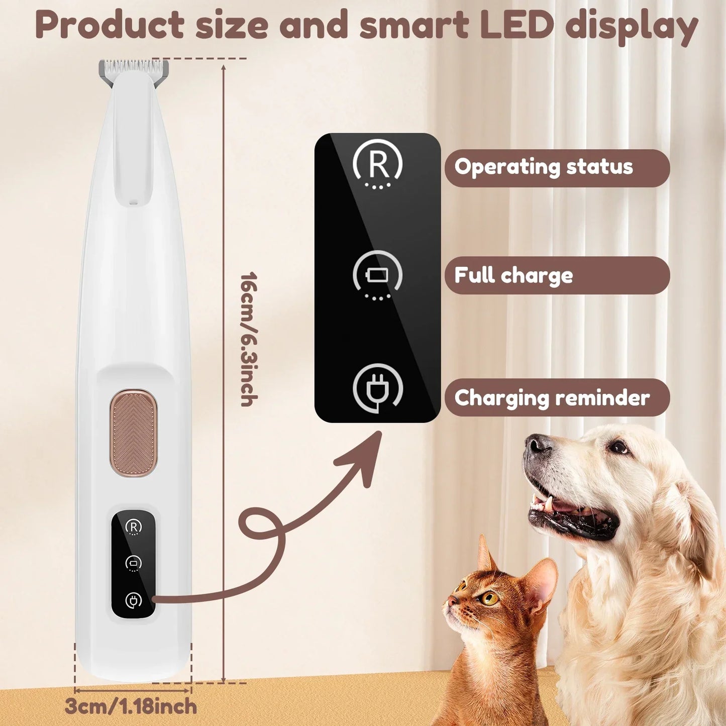 Precision Pet Paw Trimmer (LED)